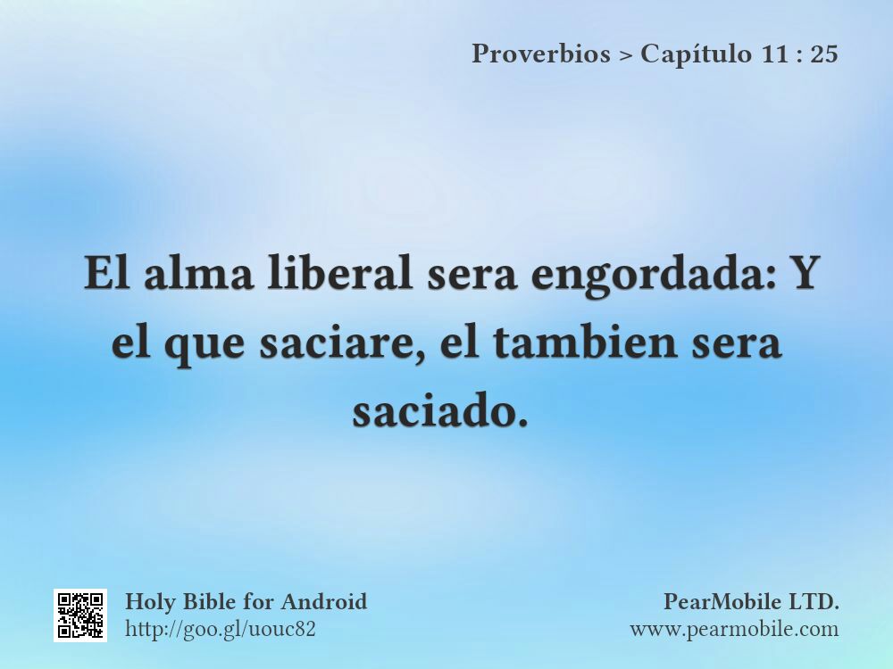 Proverbios, Capítulo 11:25